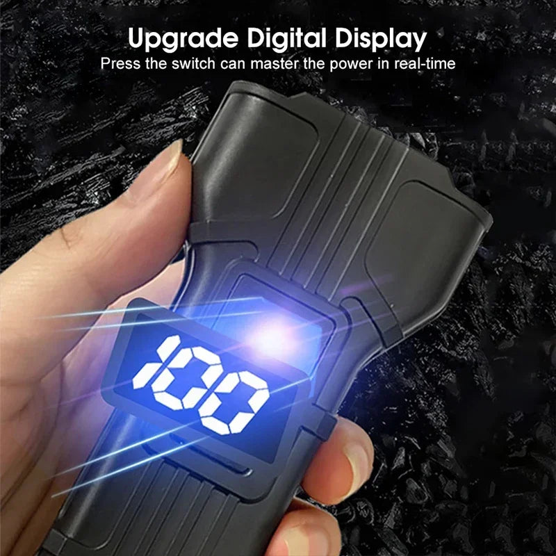 BUCKLOS 12 LED Bike Headlight USB Rechargeable + 140dB Horn Bike Headlight Nixie