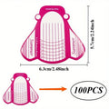100PCS Paper Nail Forms – Gel Nail Extension Builder | Nixie Nail Extension Forms Nixie 100PCS