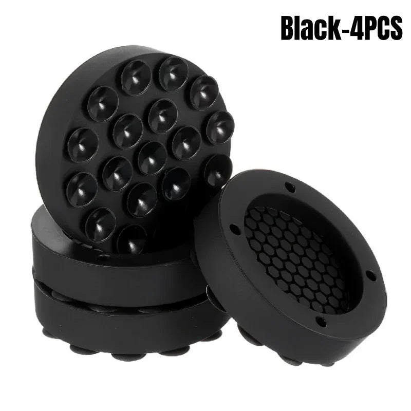 4-Pack Anti-Vibration Pads for Washing Machine & Appliances Appliance Vibration Pads Nixie Black 4PC