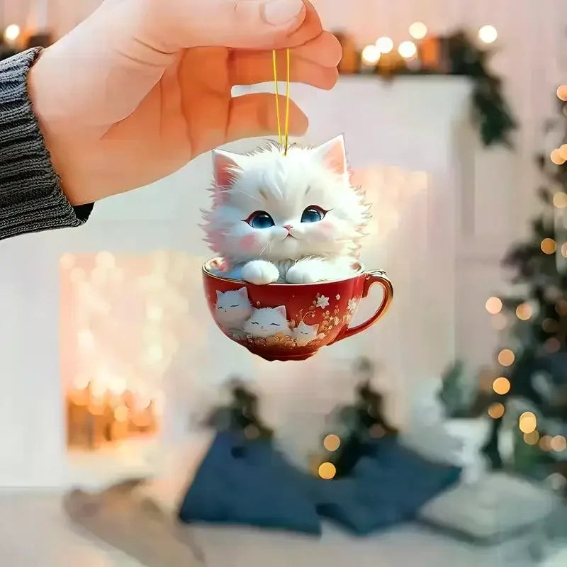 2D Acrylic Christmas Tree Hanging Ornament | Festive Xmas Decor Christmas Ornament Nixie