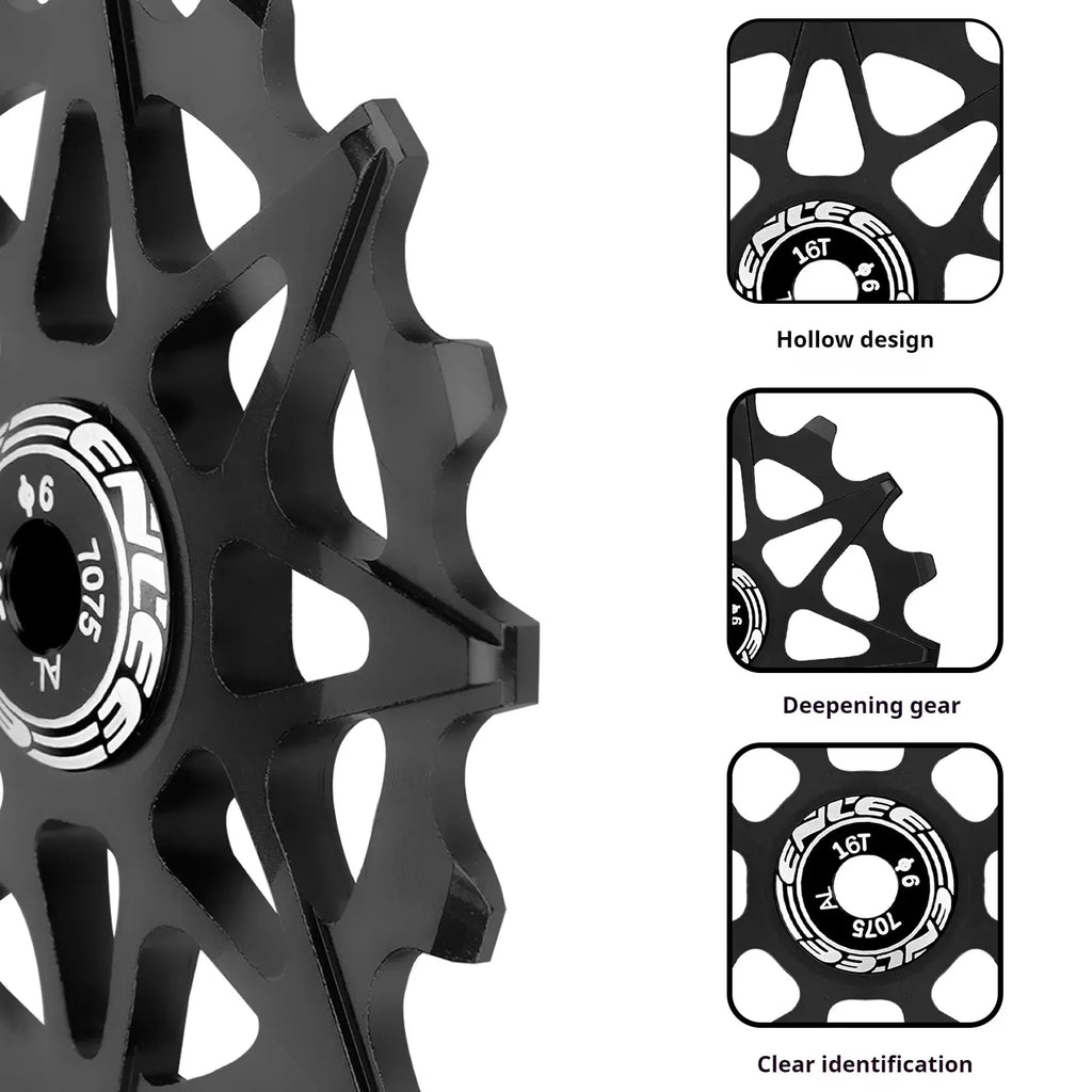 ENLEE Ceramic Bearing Aluminum Jockey Wheel – MTB Derailleur Pulley Derailleur Jockey Wheel Nixie