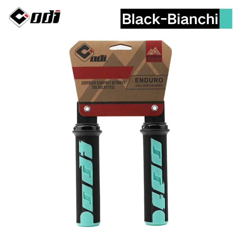 ODI MTB Bike Handlebar Grips – Non-Slip Lock-On for BMX & MTB Bike Handlebar Grips Nixie BLACK-BIANCHI