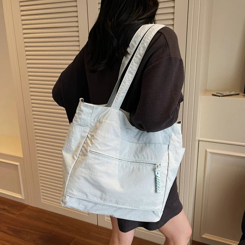 Large Capacity Fabric Tote Shoulder & Crossbody Bag – Unisex Shoulder Tote Bag Nixie