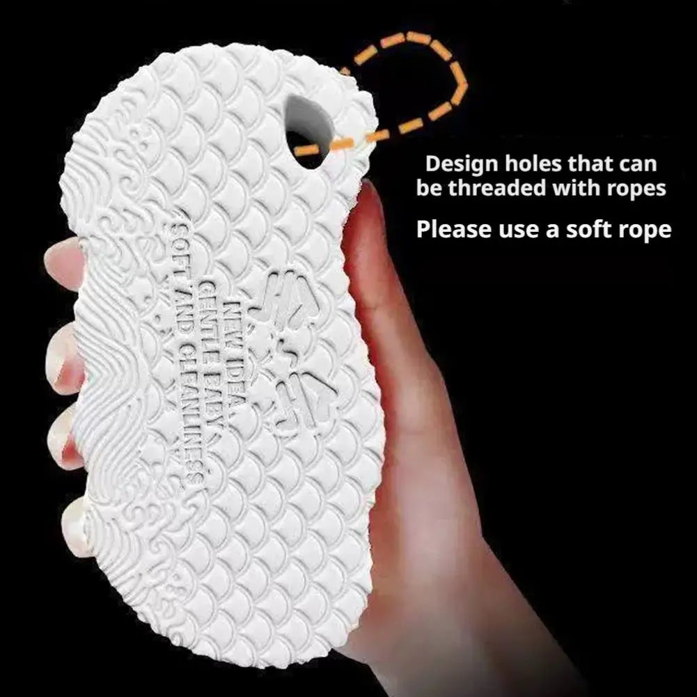3D Exfoliating Bath Sponge for Kids & Adults – All Skin Types Exfoliating Bath Sponge Nixie
