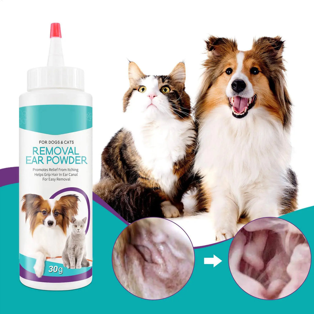 30g Pet Ear Powder – Dog & Cat Ear Cleaning & Deodorizing Pet Ear Powder Nixie