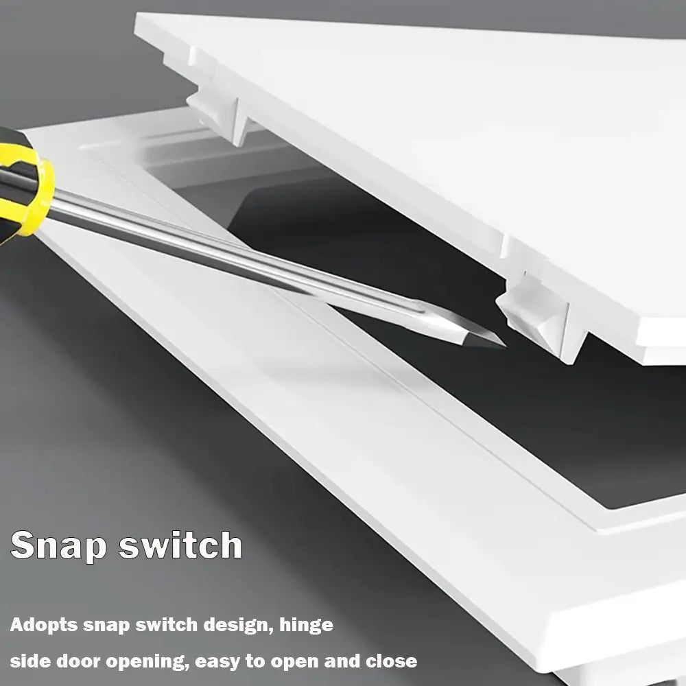 White ABS Hinged Access Panel – Inspection Hatch for Wall & Ceiling