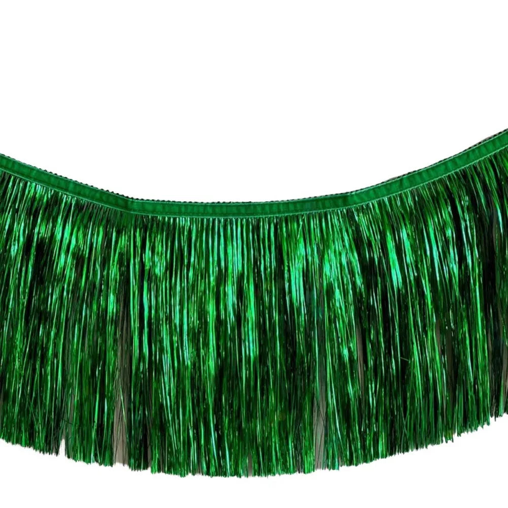 Metallic Foil Fringe Garland Multicolor Tinsel Tassel Backdrop