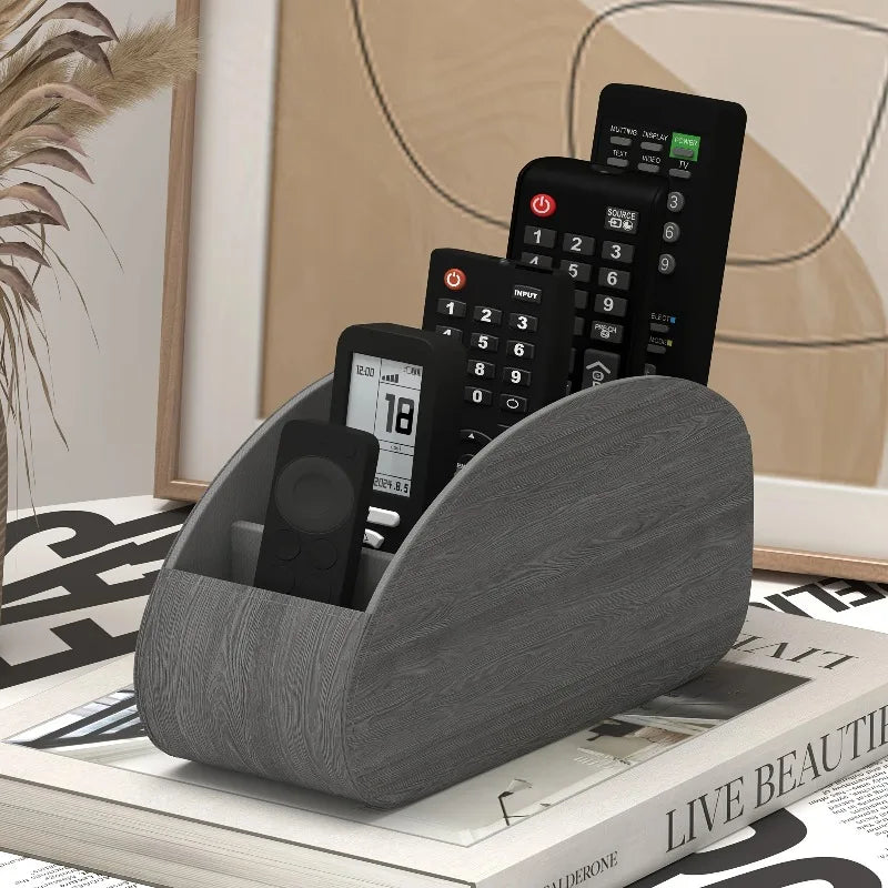 Remote Control Holder Caddy Tray – Desktop & Bedside Organizer Desktop Caddy Organizer Nixie