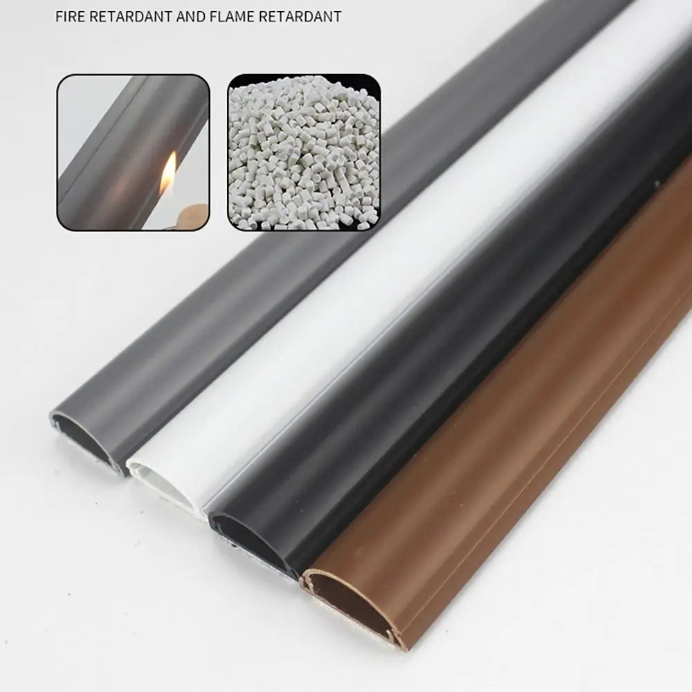 Floor Cord Cover Self-Adhesive Cable Protector & Wire Organizer Floor Cord Cover Nixie