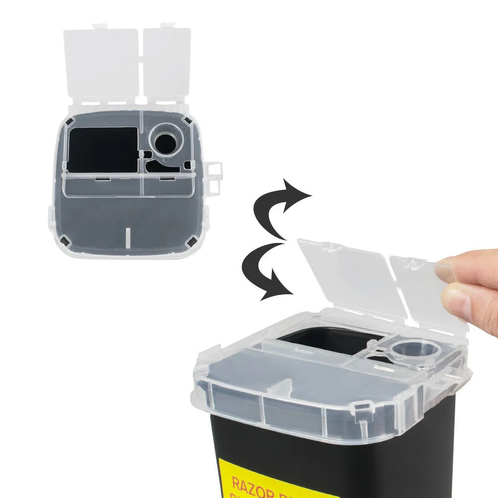 Tattoo Sharps Disposal Container 1L – Needle Waste Bin