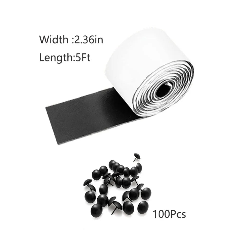 5ft Faux Wood Beam Strap + 100 Self-Adhesive Thumb Tacks Decorative Beam Strap Nixie 2.36in As Shown