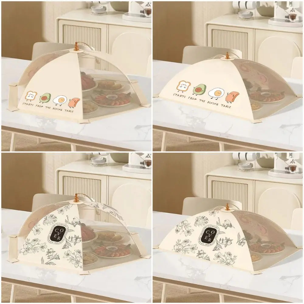 Foldable Food Cover – Cartoon Flower Dustproof Dining Tent Foldable Food Cover Nixie