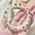 Chinese Mahjong Bracelet Natural Bodhi Beads Phone Chain Fashion Bracelet Nixie C