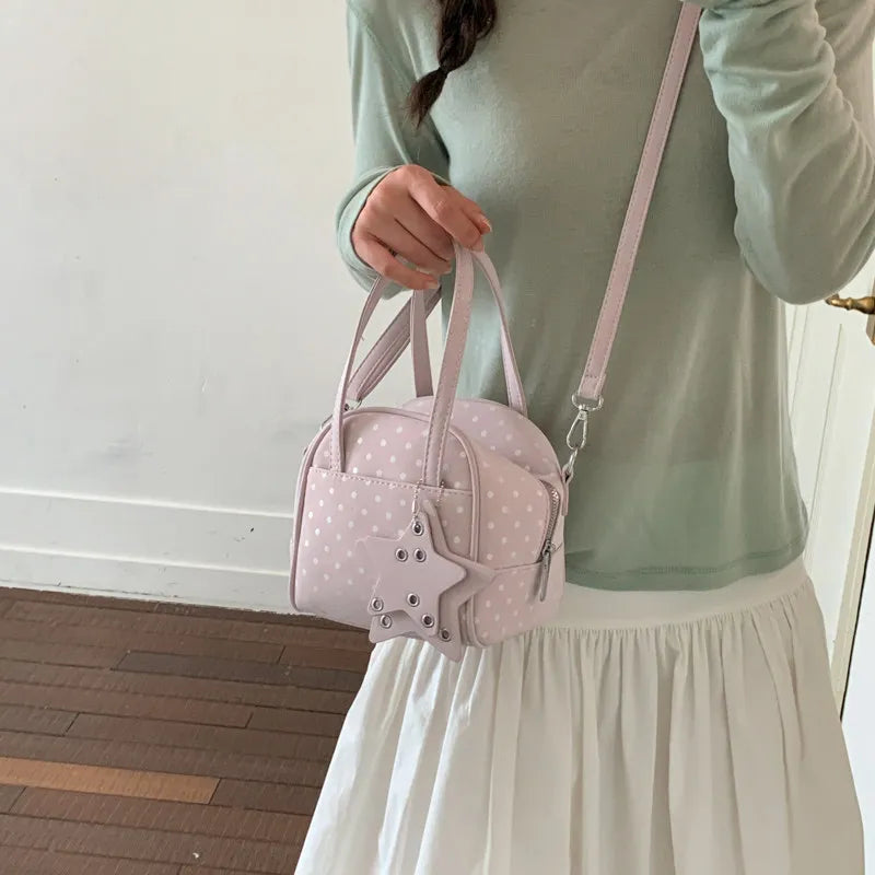 Polka Dot Crossbody Shell Bag for Women | Summer Handbag