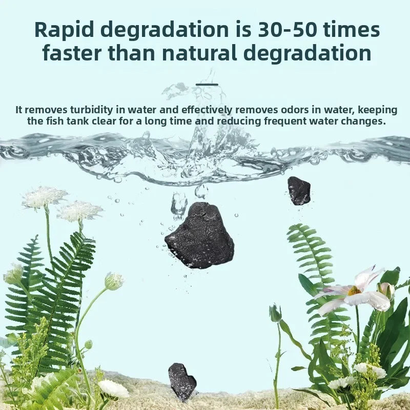 Coconut Shell Activated Carbon Filter Media for Fish Tank – 1L