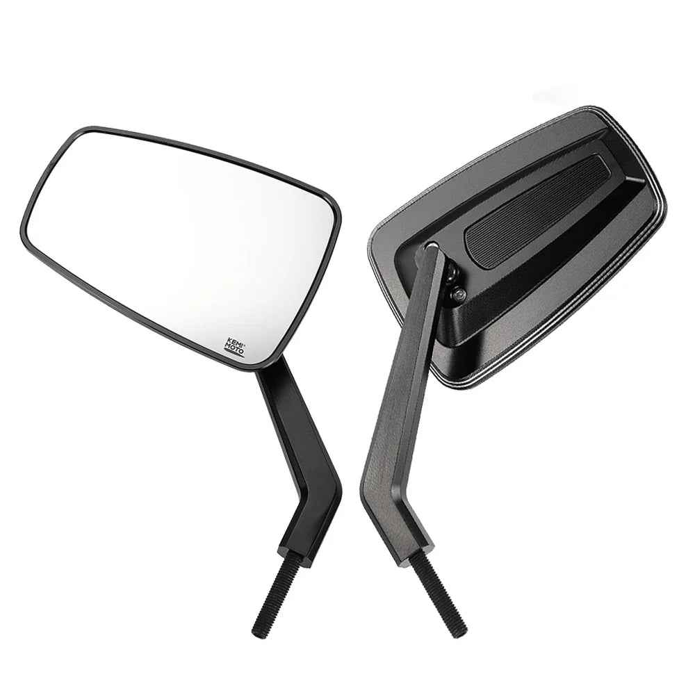 CNC Aluminum Motorcycle Side Mirrors M8 – Sportster Softail Dyna Motorcycle Side Mirrors Nixie Black