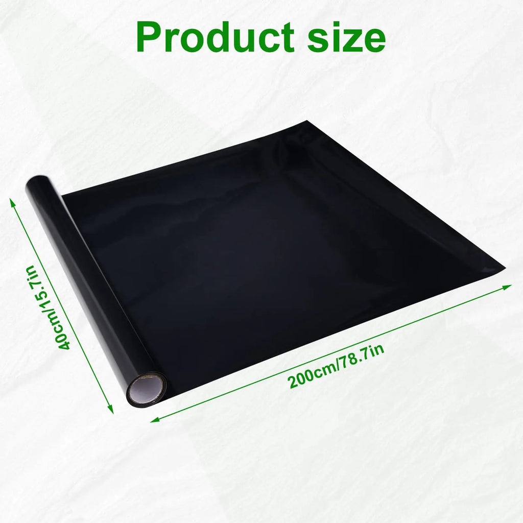Black Aquarium Background Static Cling Film | 30cm & 40cm Aquarium Background Film Nixie