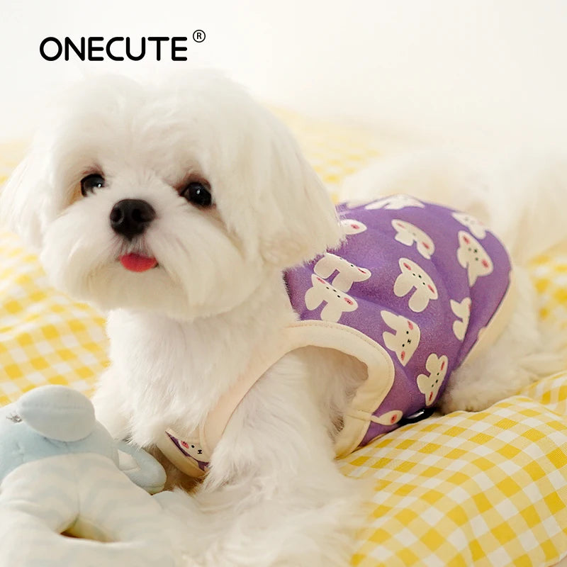 Cute Cartoon Dog Vest – Breathable Cotton Puppy Clothes Dog Vest Clothing Nixie
