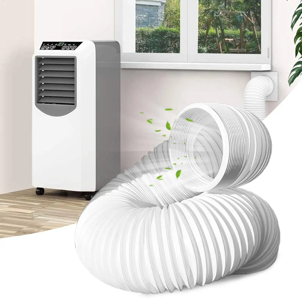 1.5M Flexible Portable AC Exhaust Hose 13/15cm Air Duct Tube AC Exhaust Hose Nixie