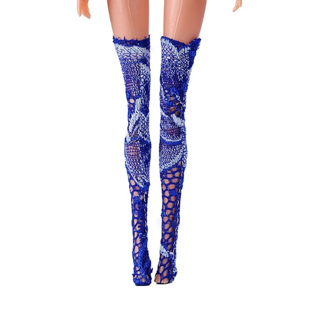 Handmade Lace Stockings for 1/6 Scale Dolls – 10 Styles Doll Accessories Nixie