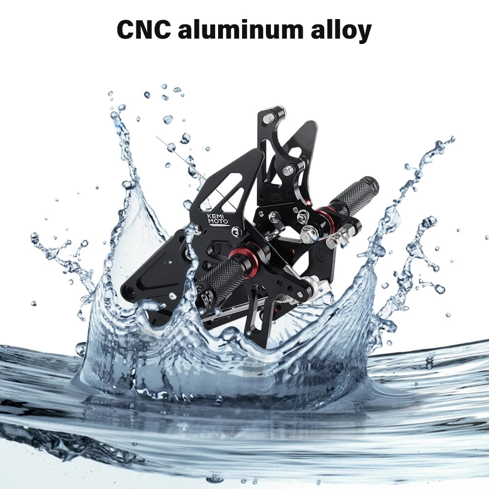 CNC Adjustable Rearsets Foot Pegs – Yamaha YZF R3 R25 MT-03 MT-25 Motorcycle Rearsets Nixie