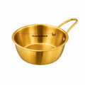 Korean Stainless Steel Rice Bowl & Sauce Dish Set | Nixie Stainless Steel Bowl Nixie Gold-1 PC
