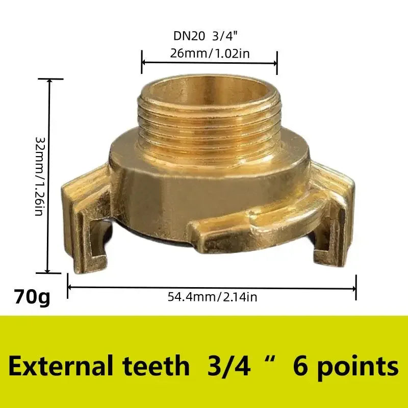 Garden Hose Quick Connect Set – DN15/DN20/DN25 Copper Tap Connectors Hose Quick Connector Nixie A5