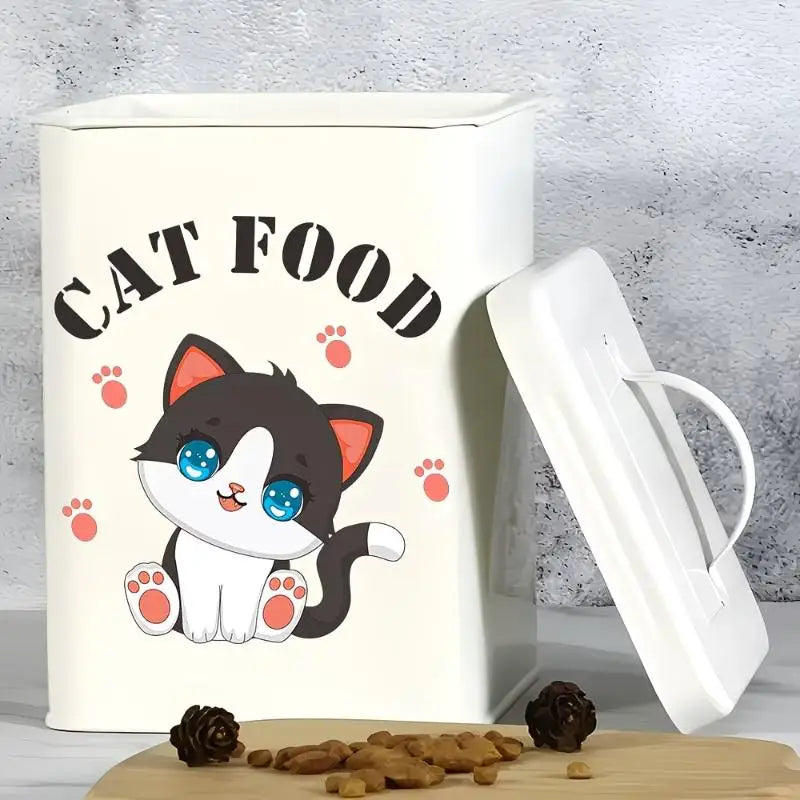 Pet Food Container Stickers – Waterproof Removable PVC Decals Pet Container Decals Nixie