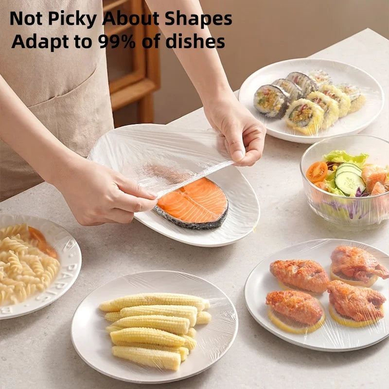 360Pcs Disposable Cling Film Covers Universal Food Fresh Wrap Lids