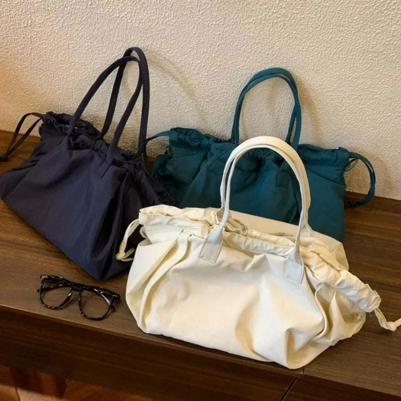 Japanese Lightweight Nylon Tote Crossbody Bucket Bag Nylon Tote Bag Nixie