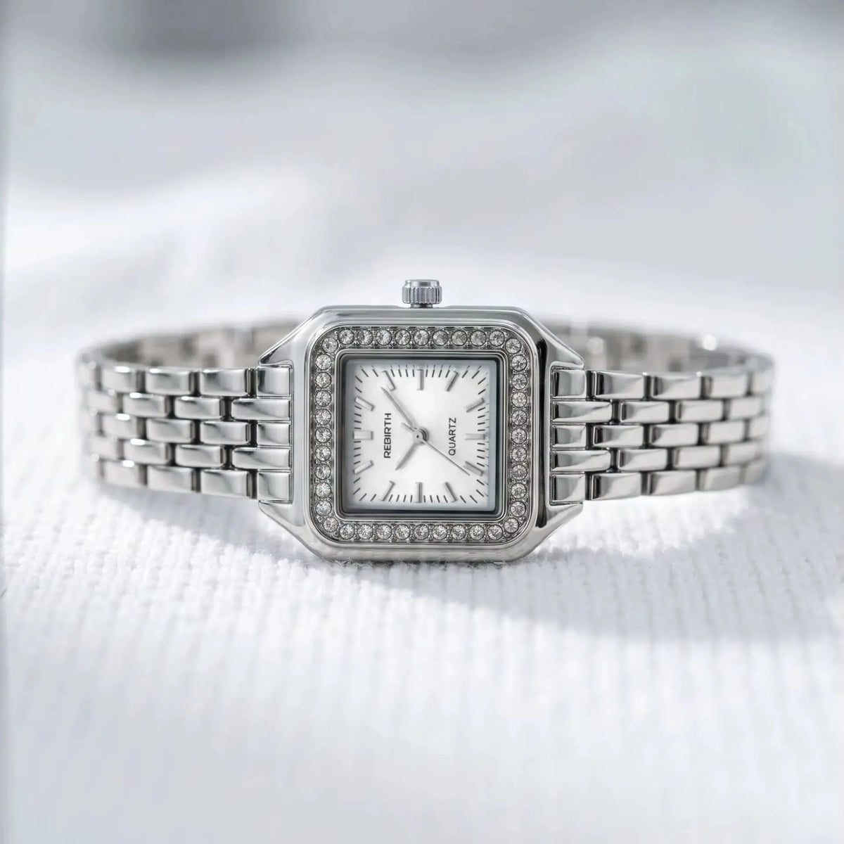 REBIRTH Business Classic Quartz Watch – Silver | Minimalist Quartz Wristwatch Nixie