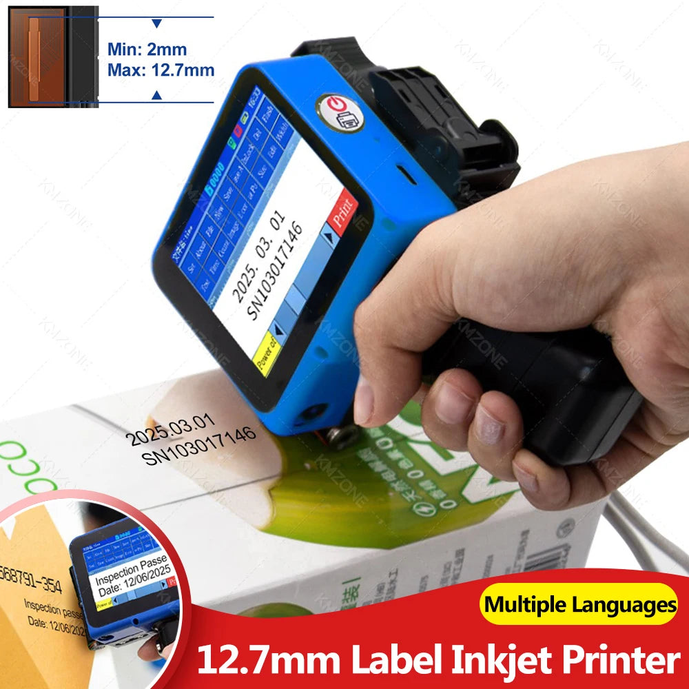 INSTOFC Handheld Inkjet Printer 600DPI | QR Code & Label Printer
