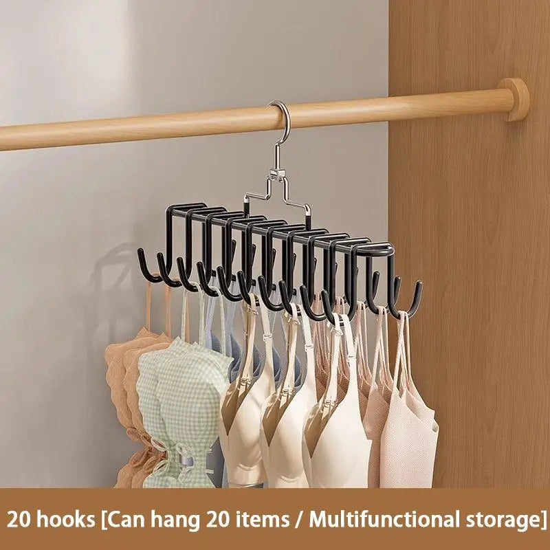 Multipurpose Hanger for Bras, Tank Tops, Scarves & Underwear Clothing Hanger Organizer Nixie Black one size