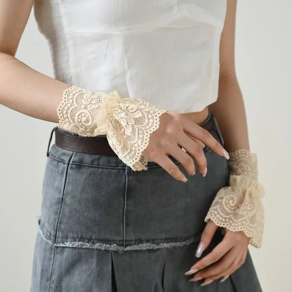 Detachable Lace Wrist Cuffs – False Sleeve Cuffs for Women Lace Wrist Cuffs Nixie