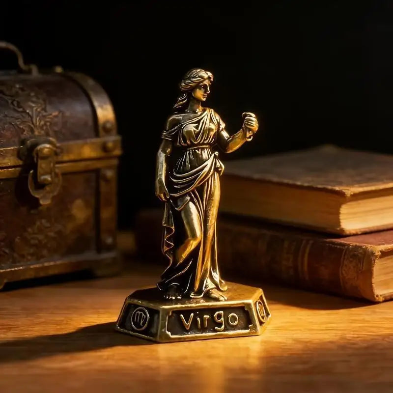 Vintage Metal Zodiac Figurine Sculpture | Home Decor & Gift