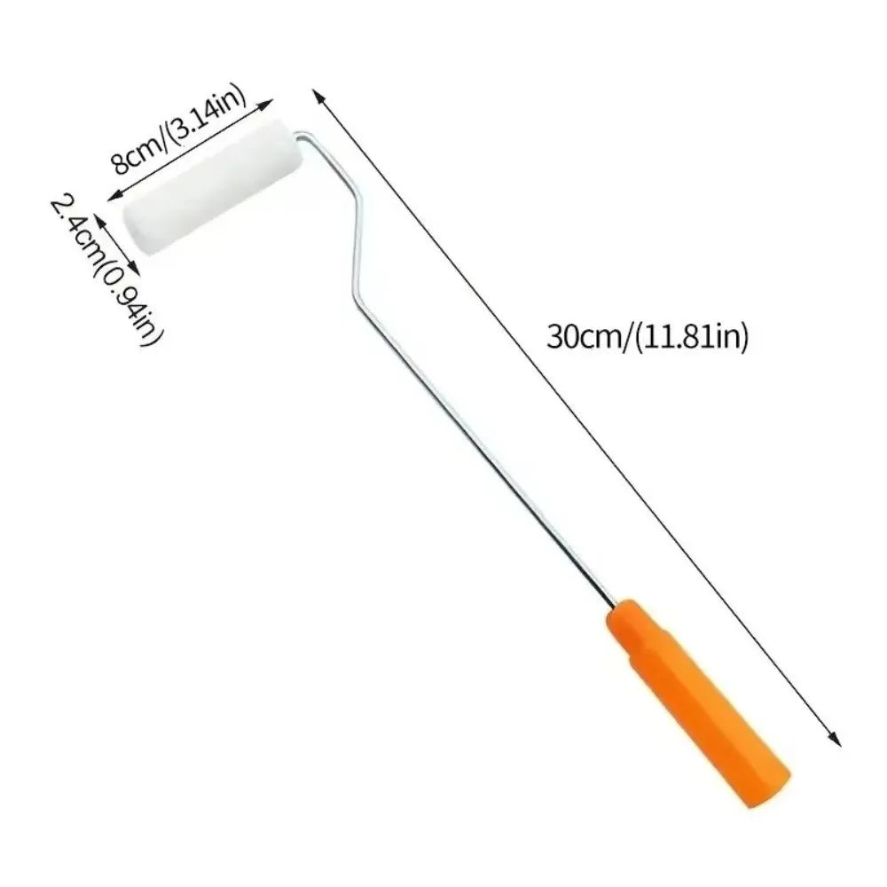 11-Piece Paint Roller Kit 4–12" 360° Rotation Replaceable Heads