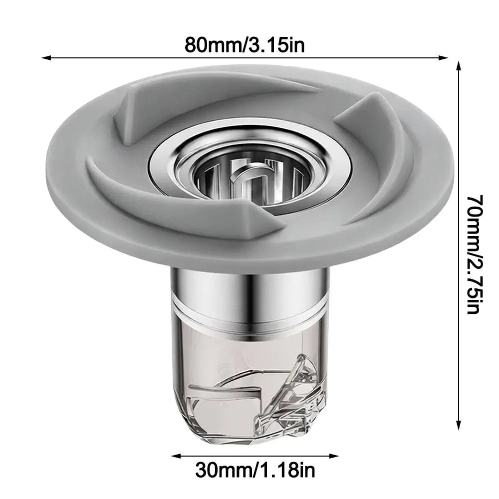 Self-Closing Odor-Proof Drain Core – Insect & Hair Catcher