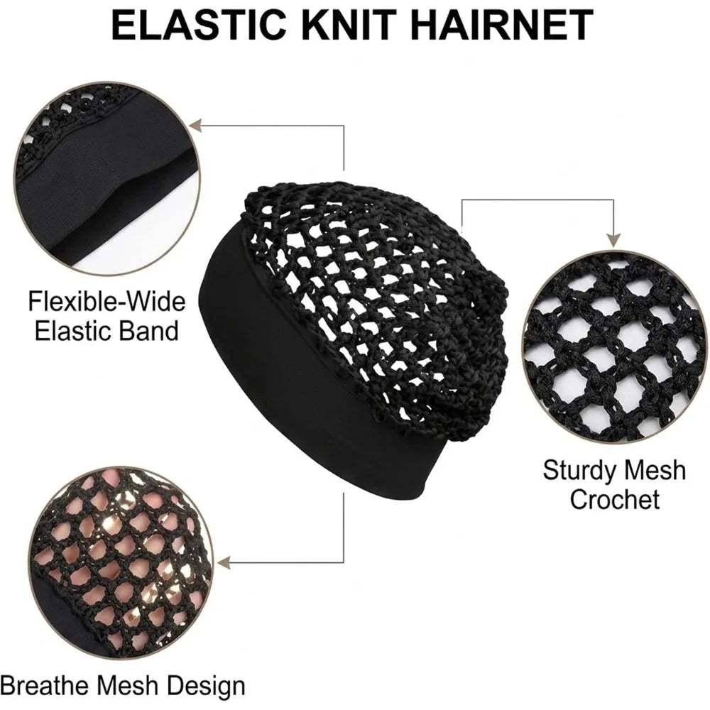 Nixie Mesh Hair Net – Stretchy Sleep Bonnet for Silk Press Sleep Hair Bonnet Nixie
