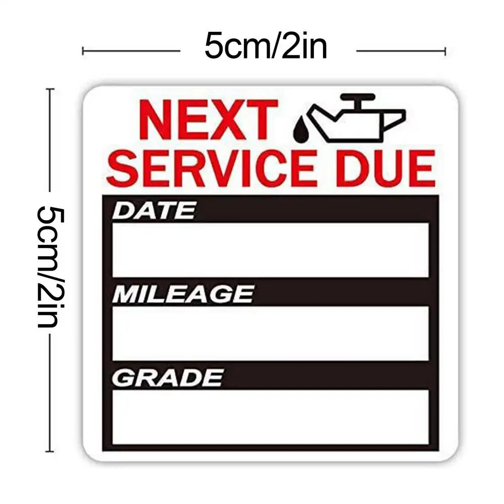 40 Pcs Oil Change Reminder Stickers for Windshield Windows