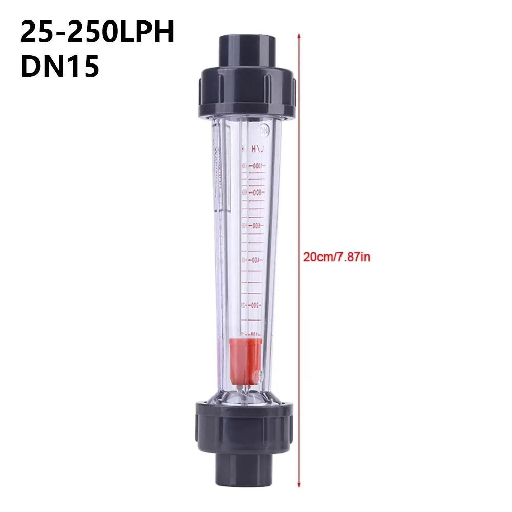 DN15 Plastic Liquid Float Flowmeter – 6-60LPH / 100-1000LPH Liquid Flow Meter Nixie DN15 25-250LPH