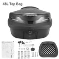 KEMITOUR 26L 48L Motorcycle Top Box ABS Hard Tail Trunk Case Motorcycle Top Box Nixie 48L Top Box
