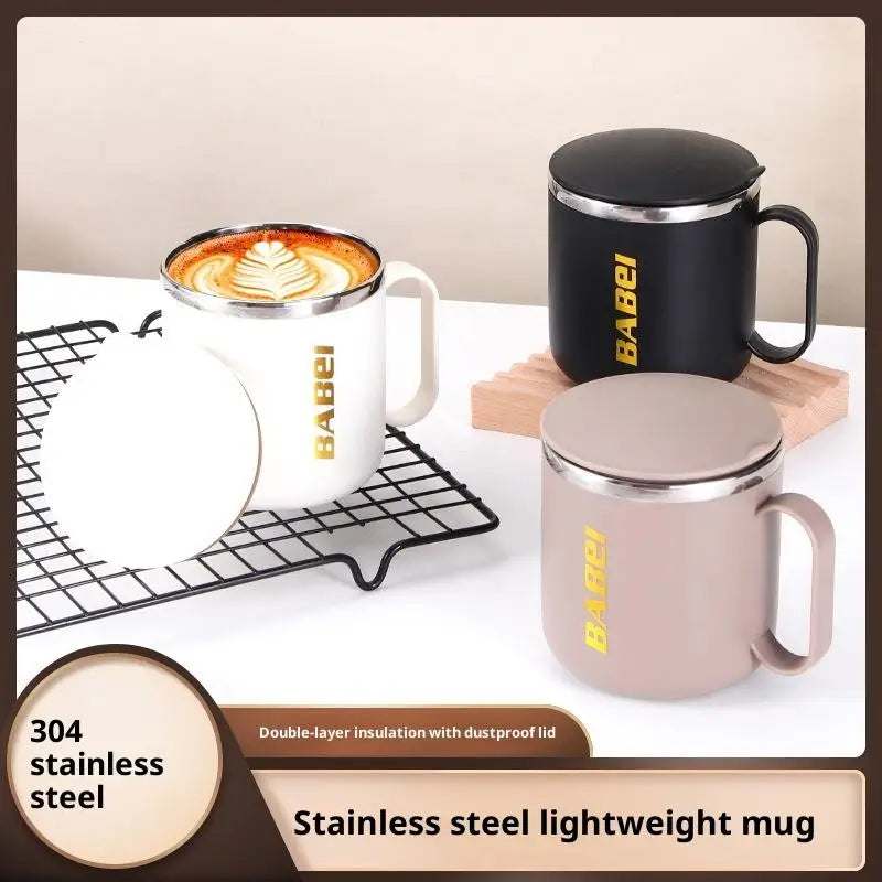 304 Stainless Steel Vacuum Thermal Mug 400ml with Lid