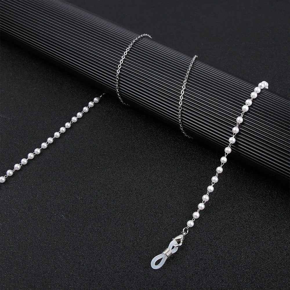 Flower Beads Eyeglass Chain Handmade Necklace Glasses Strap