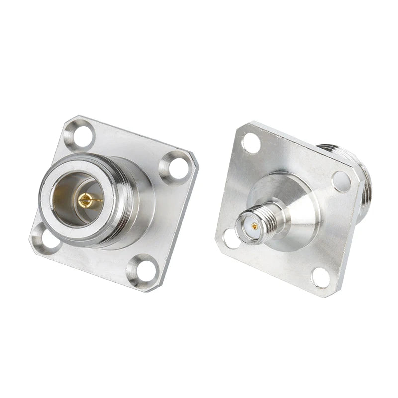 N Type Female to SMA Female Waterproof Flange RF Connector RF Coaxial Adapter Nixie