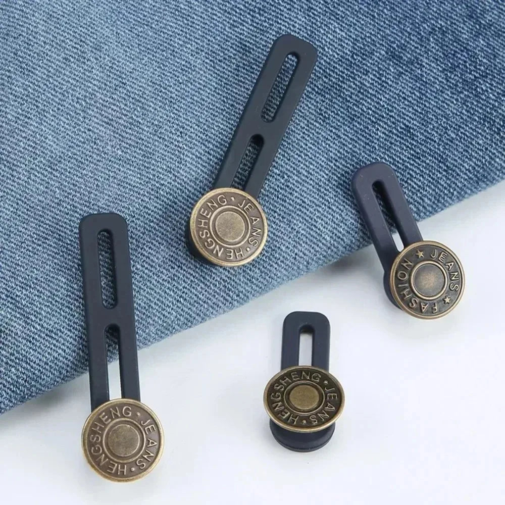 Metal Pants Waist Extender Buttons – DIY Jeans Button Kit Sewing Buttons Kit Nixie