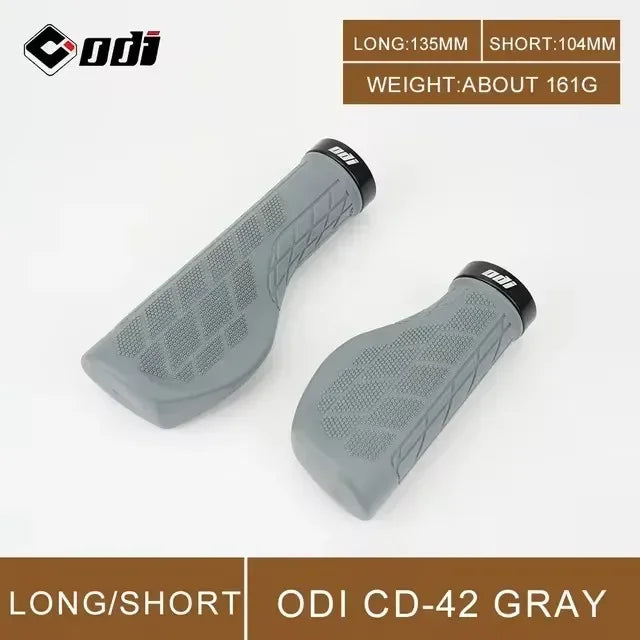 ODI MTB Ergonomic Lock-On Handlebar Grips | Anti-Slip Bike Bicycle Handlebar Grips Nixie CD42 Gray