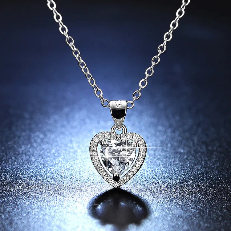 CZ Cubic Zirconia Mood Tracker Necklace | Classic Chain Jewelry Chain Necklace Nixie Rust Red