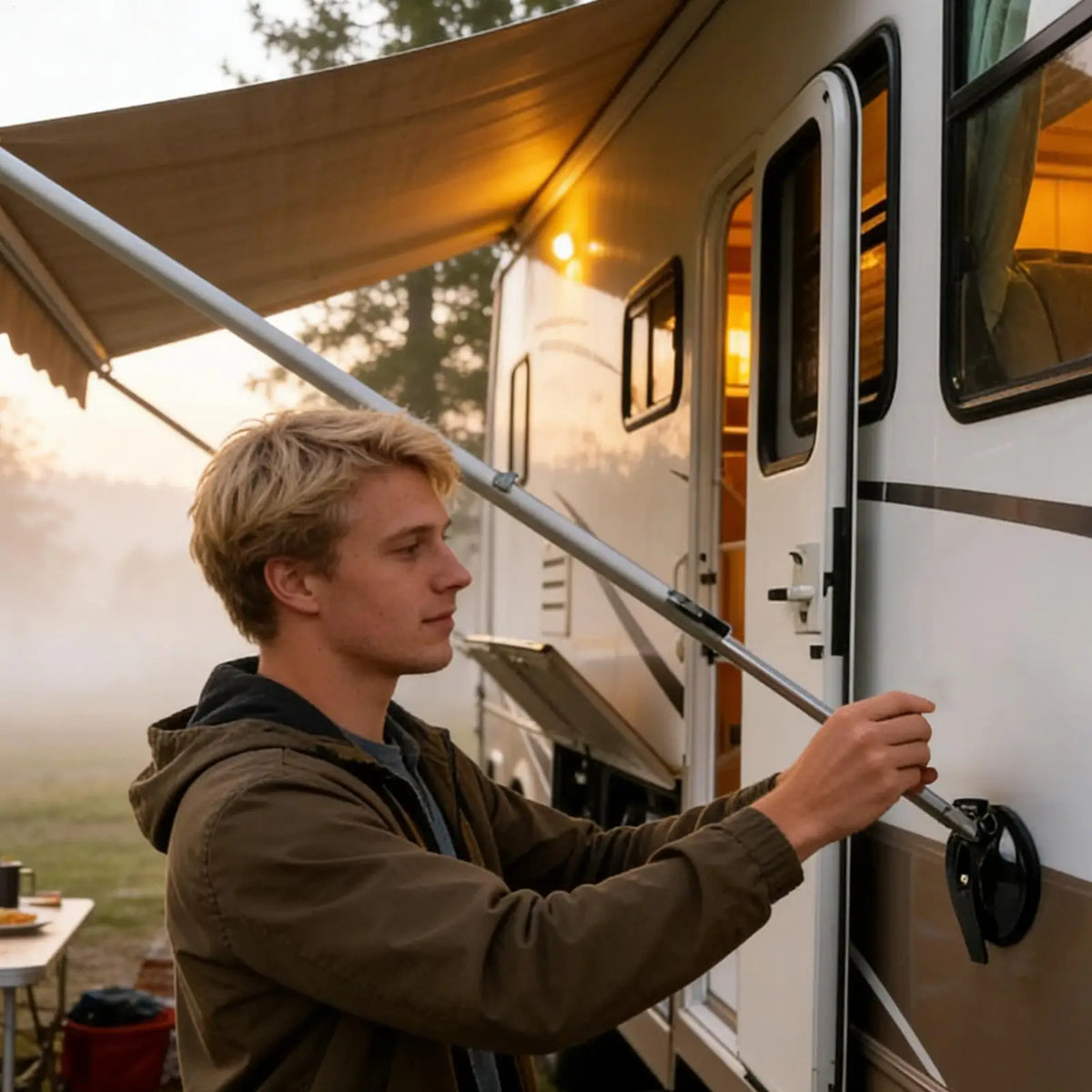 RV Suction Cup No-Drill Awning Hold Down & Canopy Clip