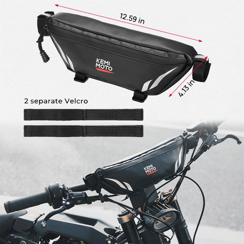 Waterproof Motorcycle Handlebar Bag – Universal Storage Pouch Motorcycle Handlebar Bag Nixie