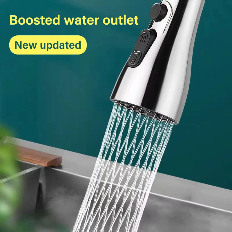 3-in-1 Kitchen Faucet Extender 720° Swivel Water-Saving Sprayer Faucet Extender Nixie